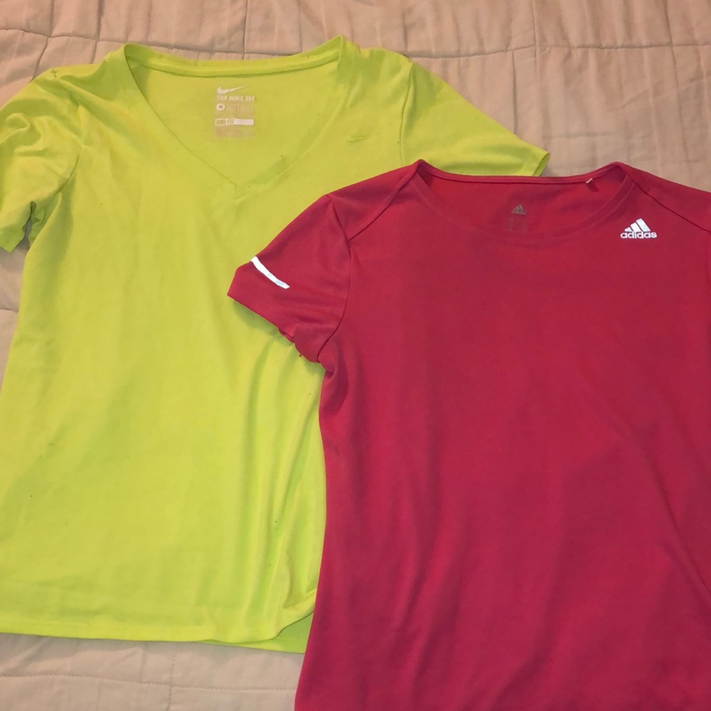 Nike and Adidas shirts